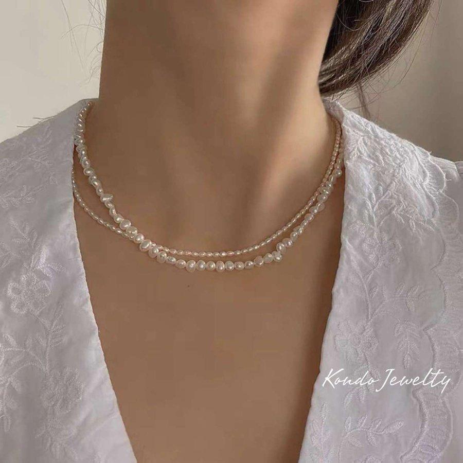 バロックパール ネックレス レディース パールネックレス 真珠 母の日 50代 40代 20代 30代 シンプル Pearl Baroque Necklace 母の日